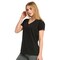 Pack Of 6 Sofra Ladies Classic Fit V-Neck Short Sleeve T-Shirt Trendy And Comfortable